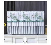 GSJNHY Fundas Protectoras para Televisores Lace TV Cover Desktop Wall Mounted LCD Turn On The Simple Hanging For Household Use Without Removing It(Dark Grey,115 x Height 75cm)