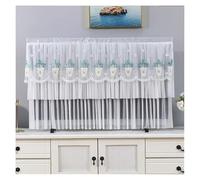 GSJNHY Fundas Protectoras para Televisores TV Cover Can Be Turned on Without Remove The Hanging Desktop Thin LCD Protective with Lace Simple(Color 016,109x63cm)