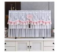GSJNHY Fundas Protectoras para Televisores TV Cover Can Be Turned on Without Remove The Hanging Desktop Thin LCD Protective with Lace Simple(Color 07,168x100cm)