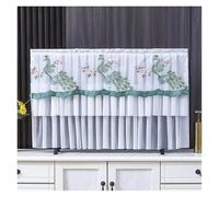 GSJNHY Fundas Protectoras para Televisores TV Cover Can Be Turned on Without Remove The Hanging Desktop Thin LCD Protective with Lace Simple(Color 04,109x63cm)