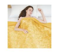 GSJNHY Manta Verano Cama Cooling Blanket Tie Dye with Double Sided Effect-Lightweight Breathable Summer Blankets For Hot Sleepers and Night Sweats,Yellow(60x90in)