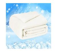 GSJNHY Manta Verano Cama One Cool Comforter, Double-Sided Cold Technology Fabric Cool Blanket For Night Sweats and Hot Sleepers(Beige,Queen)