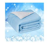 GSJNHY Manta Verano Cama One Cool Comforter, Double-Sided Cold Technology Fabric Cool Blanket For Night Sweats and Hot Sleepers(Blue,Queen)