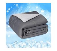 GSJNHY Manta Verano Cama One Cool Comforter, Double-Sided Cold Technology Fabric Cool Blanket For Night Sweats and Hot Sleepers(Grey,Queen)