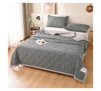 GSJNHY Manta Verano Cama One Printed Checked Summer Quilt, Machine Washable, Single and Double Quilt Core (Without Pillowcase)(Black Bar,180x200cm)