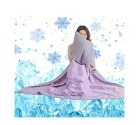 GSJNHY Manta Verano Cama Summer Bed Cooling Blanket Silk Air Conditioner Quilt Is Soft, Breathable, Light, Heat Absorbing, Solid Color Pattern Quilt(Purple,150x200 cm)