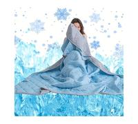 GSJNHY Manta Verano Cama Summer Bed Cooling Blanket Silk Air Conditioner Quilt Is Soft, Breathable, Light, Heat Absorbing, Solid Color Pattern Quilt(Sky Blue,150x200 cm)