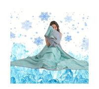 GSJNHY Manta Verano Cama Summer Bed Cooling Blanket Silk Air Conditioner Quilt Is Soft, Breathable, Light, Heat Absorbing, Solid Color Pattern Quilt(Light Green,200x230 cm)