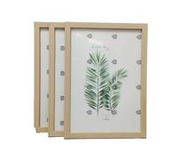 GSJNHY Marco de Fotos de Madera 3 unids/Set Marco de Foto de Madera for Colgar en la Pared 10X15 15X20 A4 Marco de Fotos de Madera Soporte for Fotos decoración de Fotos(Wood Frame,10X15cm 6inch)