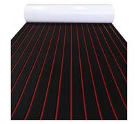 GSJNHY Suelos 2400×1200×5mm EVA Foam Boat Flooring Pad Marine Decking Sheet Mat Self-Adhesive Yacht Deck Floor Jet Ski para Barcos(Black Red)