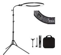 GSKAIWEN 18" 60W LED Ringleuchte Set Tattoo Ceja Fülllicht Dimmbares Kamera Fotografía Studiolicht VideoLicht mit Makeup Retrat YouTube Video Shooting (18 Zoll Set mit weichen Röhre)