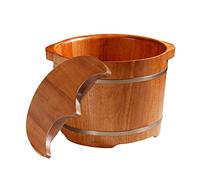 GSKDBCC Bañera de Madera para pies con Tapa, Lavabo para pies, bañera de Madera Maciza de Roble, bañera para pies (tamaño: B) Presente (Verde D) Independencia Chaser of Light