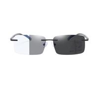GSKDZG Gafas De Lectura Fotocromáticas Sin Montura Gafas Presbicia Multifocales Progresivas Para Hombre Mujer Gafas De Sol Anti Luz Azul(+1.5)