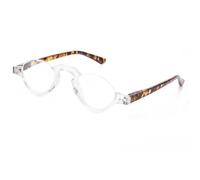 GSKDZG Gafas De Lectura Media Luna Gafas Presbicia Medio Marco Retro Para Hombre Mujer Gafas De Ordenador Anti Luz Azul +1.5 +2.0 +2.5(Clear,+3.0)