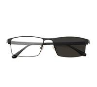 GSKDZG Gafas De Lectura Multifocales Progresivas Fotocromáticas Gafas De Sol Hombre Gafas Presbicia Rectangular Ligeras Lectores Negro(+1.5)