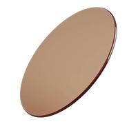 GSKDZG Tablero De Mesa Redondo De Vidrio, Cristal para Mesa De Vidrio Templado Marrón para Mesas De Comedor Cocina Café, Protector De Mesas De Repuesto 28cm-100cm(980mm (38.6in))