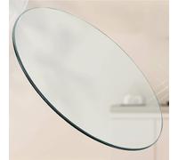 GSKDZG Tablero De Mesa Redondo De Vidrio Templado para Mesa De Comedor, Protector De Mesas Transparente, 28cm-100cm Cristal para Mesas De Repuesto(500mm (19.6in))