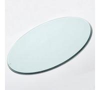 GSKDZG Tablero De Mesa Transparente Protector De Mesa Redondo De Vidrio Templado Grosor 6mm Borde Plano Pulido Cristal para Mesas para Mesas De Comedor Cocina Jardín(420mm (16.5in))
