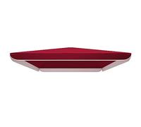 GSKDZG Toldo De Repuesto Para Sombrilla Cuadrada 2.5×2.5m 2×2m 3×3 Toldo De Recambio 4 Varillas Cubierta De Sombrilla Tela De Recambio Para Jardín Patio Tela De Sombrilla(Burgundy,2.5x2.5m/8.2x8.2ft)