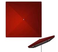 GSKDZG Toldo De Repuesto Para Sombrilla De 4 Varillas Toldo De Recambio Rectangular 2.5×2.5m 2×2m 3×3 Cubierta De Sombrilla Tela De Recambio Para Jardín Patio Tela De Sombrilla(Burgundy,2.5x2.5m/8.2x8