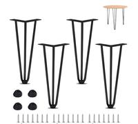 GSKFXJ 30cm 45cm Patas De Mesa De Metal Estilo Horquilla,4 Piezas, Patas De Muebles para Mesa De Café, Pata De Soporte Repuesto para Gabinetes/Mesita De Noche(50cm/20in)