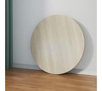 GSKFXJ 30cm 50cm 60cm 80cm Superficie De Mesa Redondo De Madera, Tablero De Repuesto para Mesas, Lisa Tablero De Mesa para Comedor/Centro/Jardín(Walnut Color,60cm/24in)