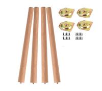 GSKFXJ 4 Piezas Pata De Mesa De Macizas 10 30 60cm Patas De Armario Repuesto, Pies De Soporte Cónicas con Tornillos para Mesa De Café Sofás Camas Escritorio(50cm/20in)