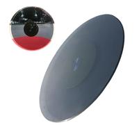 GSKFXJ 80cm 100cm Vidrio Templado Plato Giratorio para Restaurante, Grande Plato para Servir Mesa De Comedor, Bandeja Giratoria De Vidrio Lazy Susan, Bandeja Servicio 360° Giratoria(Black,80CM(32IN))