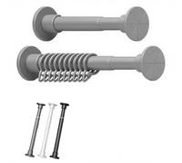 GSKFXJ Barra De Tensión Telescópica, 70-120cm Barras De Cortina para Ducha O Marco Puerta, Barra De Aluminio Ajustable Y Extensible,sin Taladro(Gray,140-250cm(55-98.4in))