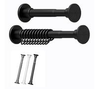 GSKFXJ Barra De Tensión Telescópica, 70-120cm Barras De Cortina para Ducha O Marco Puerta, Barra De Aluminio Ajustable Y Extensible,sin Taladro(Black,90-160cm(35.4-47.2in))
