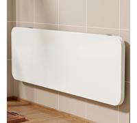 GSKFXJ Escritorio Plegable De Pared para Pequeño Espacio, Escritorio para Laptop Flotante, Mesa Plegable Montada En La Pared Lavandería para Doblar Ropa(White,100x20cm/39x8in)