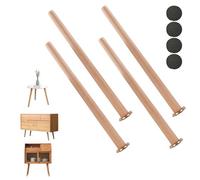 GSKFXJ Juego De 4 Patas De Muebles De Madera 10 30 45 70cm Pata De Mesa Cónicas para Mesa De Centro, Patas De Repuesto para Sofás Camas Gabinetes(75cm/30in)