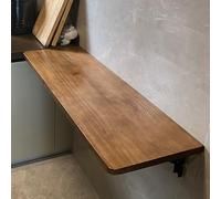 GSKFXJ Mesa Plegable De Pared De Madera Maciza, Mesa Plegable Flotante para Pequeño Espacio, Escritorio Abatible para Laptop(80x35cm/32x14in)