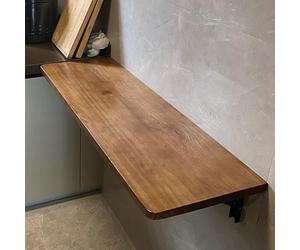 GSKFXJ Mesa Plegable De Pared De Madera Maciza, Mesa Plegable Flotante para Pequeño Espacio, Escritorio Abatible para Laptop(80x30cm/32x12in)