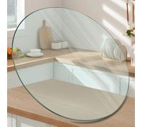 GSKFXJ Tablero De Mesa Redonda De Vidrio Templado, 28 50 100cm Tapa De Cristal para Mesa Transparente, Tablero De Repuesto para Mesas De Café(65CM(25in))