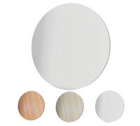 GSKFXJ Tablero Redondo De Madera para Mesa, Superficie De Mesa Repuesto 40cm 50cm 60cm 70cm 80cm Placa De Repuesto para Mesas De Comedor Or Café(White,50cm/20in)