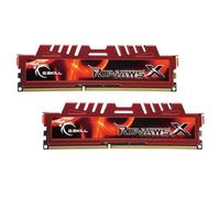 G.Skill - F3-12800CL10D-16GBXL - RipJawSX de 16 GB - memoria RAM (kit de 2 x 8 GB, DDR3-1600 MHz, PC3 12800, CL 10), rojo
