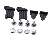 GSKMOTOR Juego de 2 piezas de reparación de parasol trasero negro para BMW E39 E46 E60 E65 E66 3 5 7 Series M5 accesorios de repuesto para coche