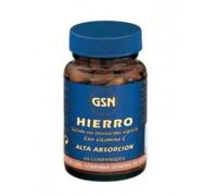 GSN | Hierro | Aporte de Alta Absorción | Prevenir y Tratar la Anemia | Aporta Energía | la Capacidad Mental en Niños| Periodos Menstruales | Levadura de Cerveza, Vitamina C | 60 comprimidos