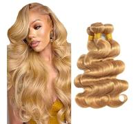 Gsoroel 24 26 28 Inch Body Wave Peluca Niña Bundles Human Hiar Unprocessed Brazilian Virgin Human Hair Extensions #27 Honey Blonde Cabello Humano Bundle With Minimal Shedding For Women