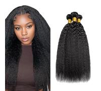 Gsoroel Yaki Straight Peluca Niña Bundles Human Hiar Unprocessed Brazilian Virgin Human Hair Extensions #4 Chocolate Brown Cabello Humano Bundle With Minimal Shedding For Women 20 22 24 Inch
