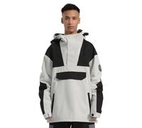 GSOU SNOW Chaqueta de Snowboard Baggy Homme Cortaviento Aislada Anoraks | 15K Impermeable, Transpirable, Chaqueta Unisex Color-Block, Capucha & Puños Ajustables, Múltiples Bolsillos, Falda Anti-Nieve