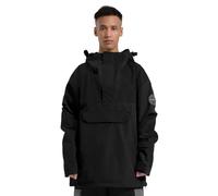 GSOU SNOW Chaqueta de Snowboard Baggy Homme Cortaviento Aislada Anoraks | 15K Impermeable, Transpirable, Chaqueta Unisex Color-Block, Capucha & Puños Ajustables, Múltiples Bolsillos, Falda Anti-Nieve
