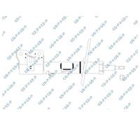 GSP Amortiguador Delantero Izquierdo Para Suzuki Swift V AZ