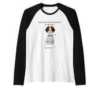GSP Dog Love Adorable Puntero alemán de Pelo Corto Camiseta Manga Raglan