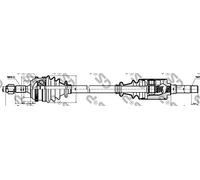 Semieje 299010 GSP para CITROËN PEUGEOT