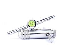 GSR Portaherramientas con ojo de centrado/nivel de lata y carraca # 2 M5-M12 | BSW | BSF | BSP | UNC | UNF, Accesorios para machos de roscar/roscar