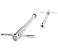 GSR Porte-outils avec oreille de centrage/niveau à bulle rond et rochet/cliquet n ° 10 M3-M10 - Modèle long - BSW - BSF - BSP - UNC - UNF - innovation pour tarauds.