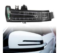 GSRECY Indicador de Luz de Señal Compatible con Mercedes A B C CLA GLA GLK Clase W204 W212 W221 W176 W246 X204 W218 LED Espejo Lateral Marker Luz de Señal de Giro Lente Amarilla (Lado izquierdo)