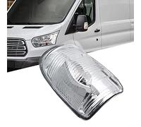 GSRECY Luz de señal del espejo retrovisor de puerta ámbar/carcasa transparente compatible con Transit MK8 2014 > ON (lado izquierdo - lente transparente)